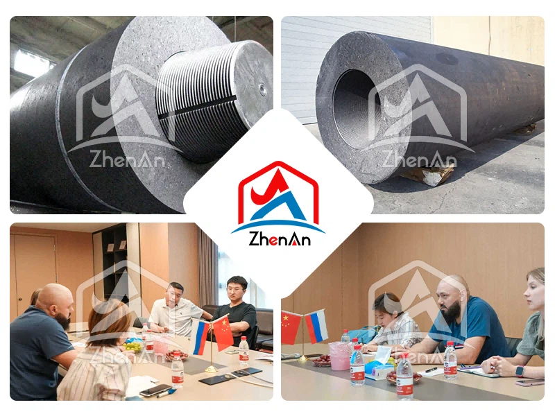 Graphite Products Carbon Electrode UHP/HP/RP Dia 350mm Graphite Electrode with Nipple for Lf or Eaf Graphite Products Carbon Electrode UHP/HP/RP Dia 350mm Graphite Electrode with Nipple for Lf or Eaf